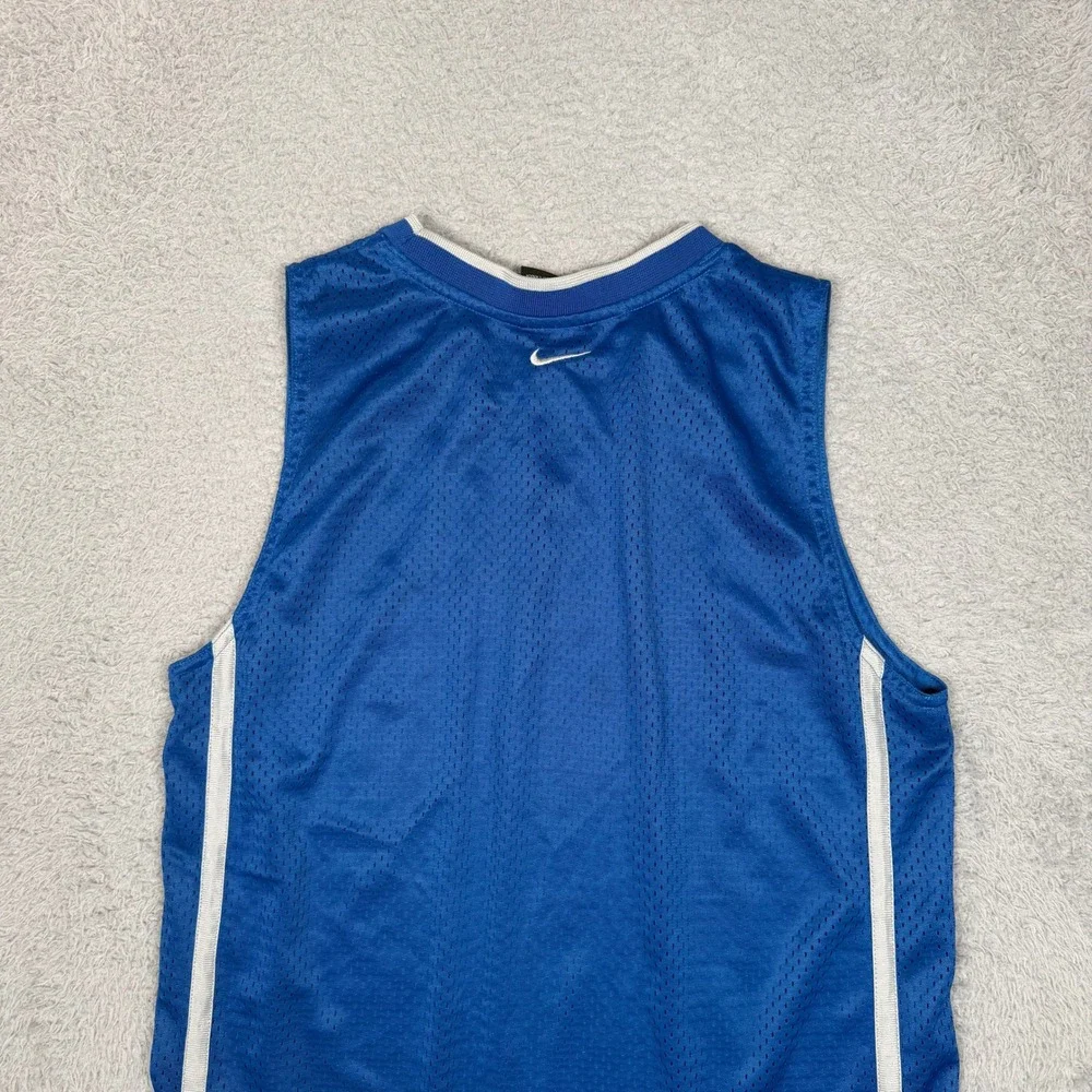 Vintage Nike Team NBA Basketball Jersey‎ Mens XL Royal Blue Mesh Sleeveless Top
